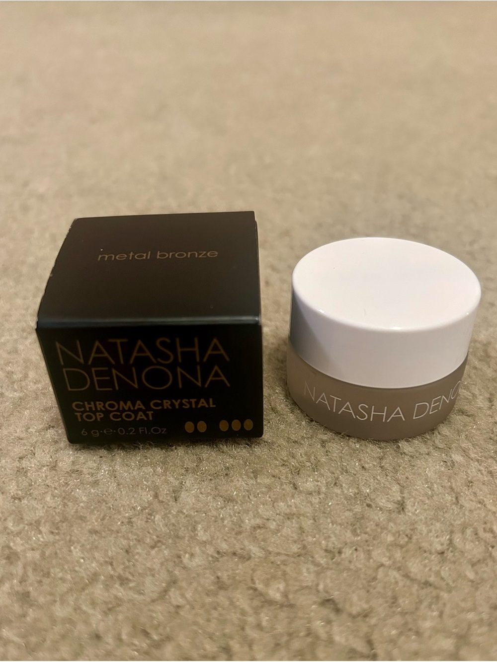 Natasha Denona Chroma Crystal Top Coat Eyeshadow *Metal Bronze*